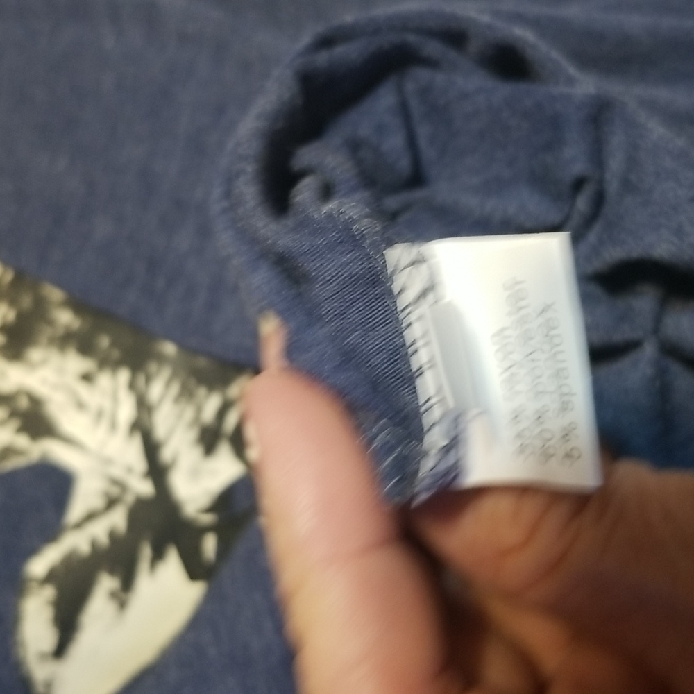 BROWN DENIM &CO AND UNMARKED BLUE GIRAFFE TEE, XL, GUC CL#8 - Picture 7 of 10